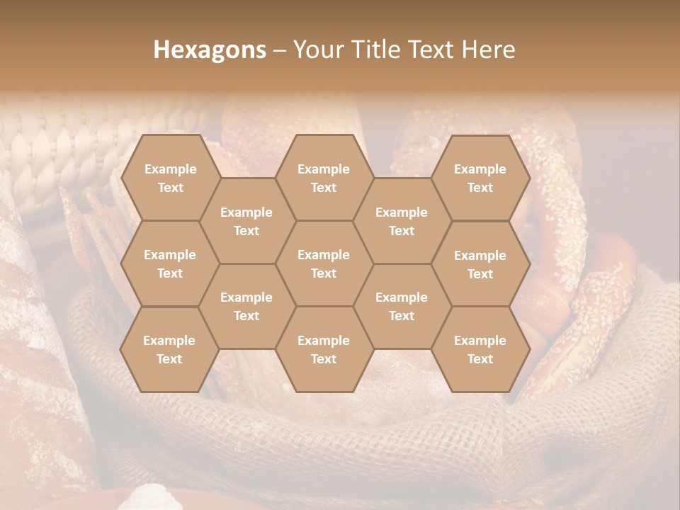 A Basket Full Of Breads On A Table PowerPoint Template