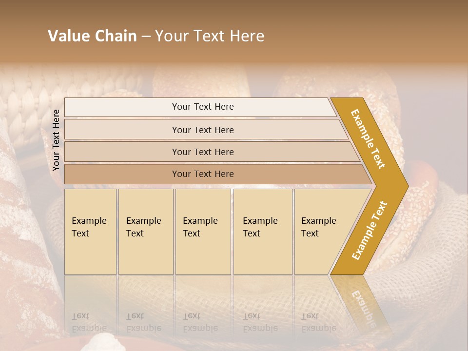 A Basket Full Of Breads On A Table PowerPoint Template