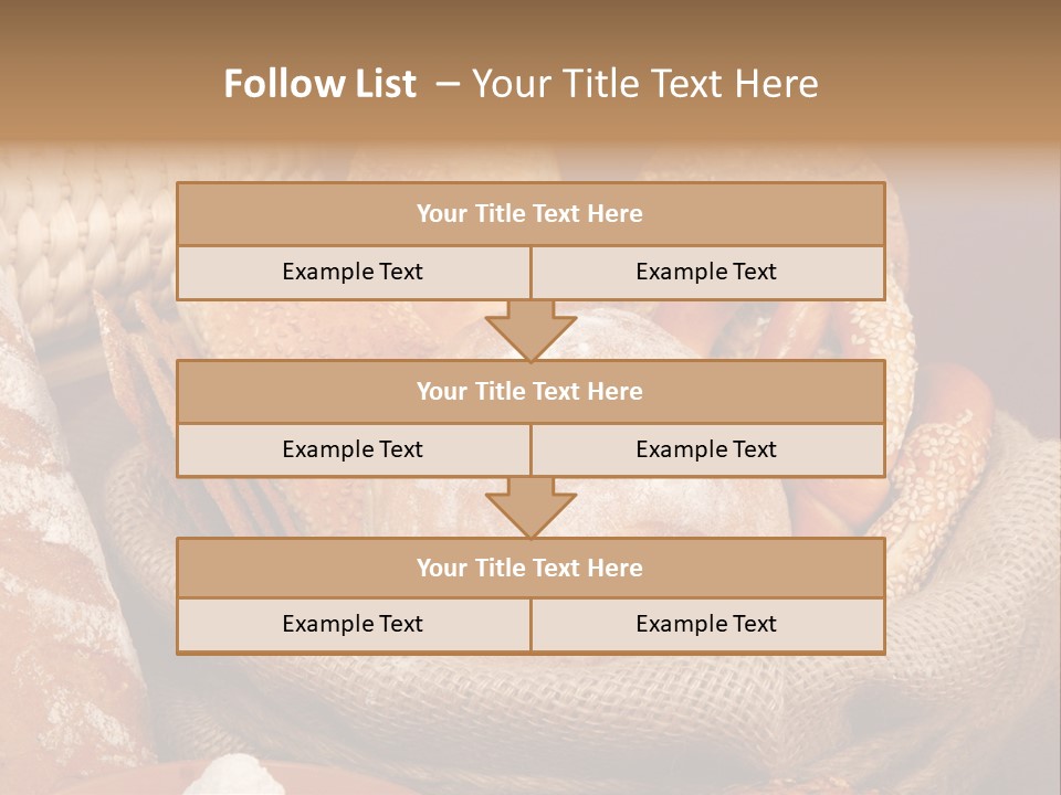 A Basket Full Of Breads On A Table PowerPoint Template