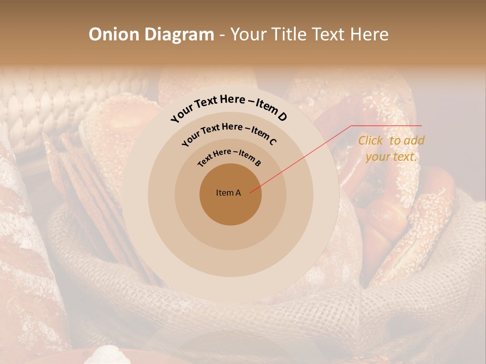 A Basket Full Of Breads On A Table PowerPoint Template
