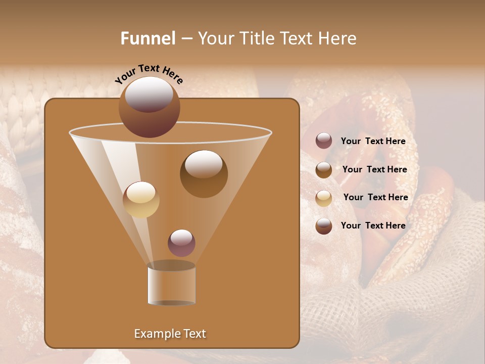 A Basket Full Of Breads On A Table PowerPoint Template