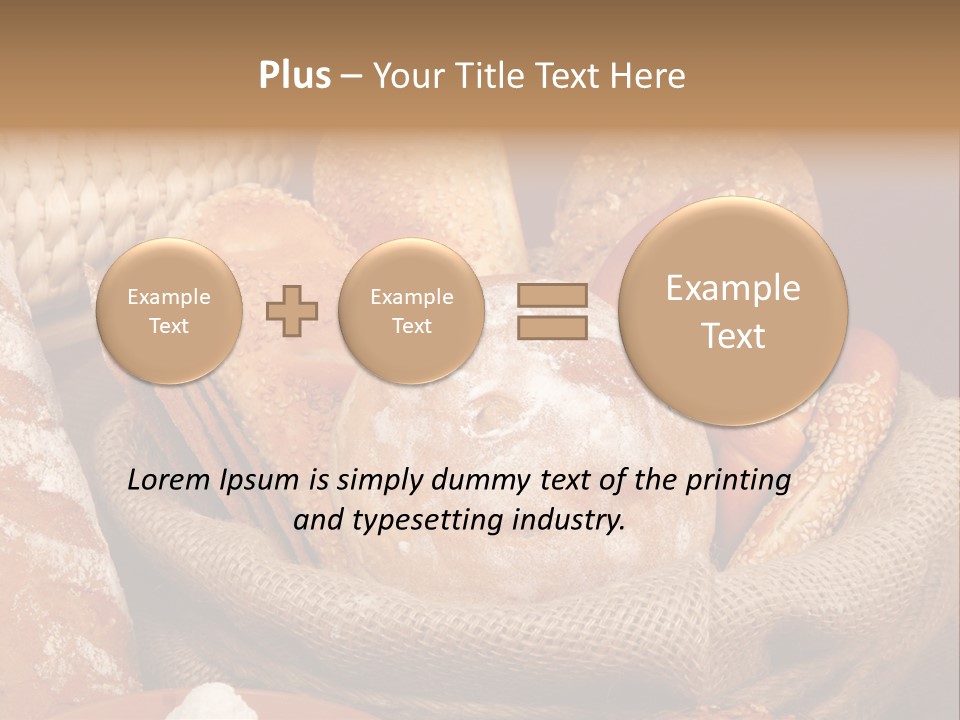 A Basket Full Of Breads On A Table PowerPoint Template