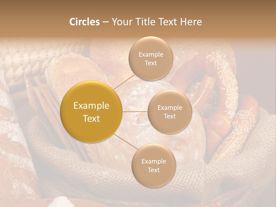 A Basket Full Of Breads On A Table PowerPoint Template