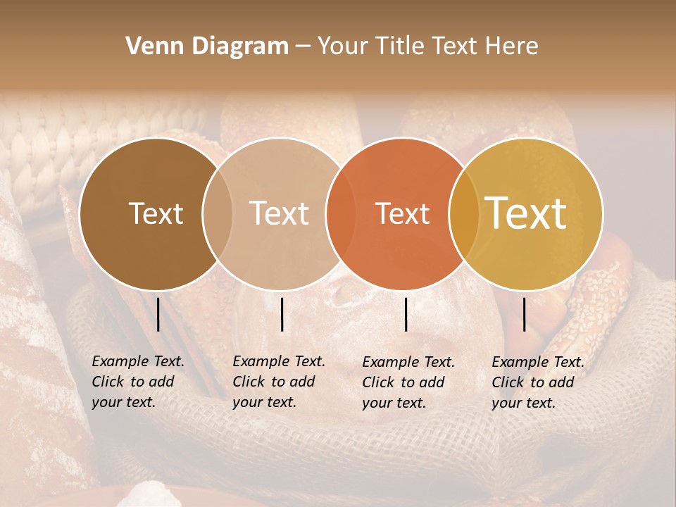 A Basket Full Of Breads On A Table PowerPoint Template