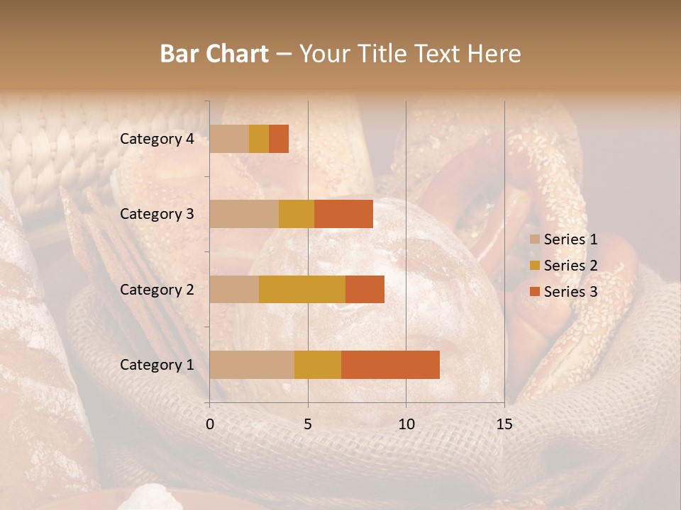 A Basket Full Of Breads On A Table PowerPoint Template