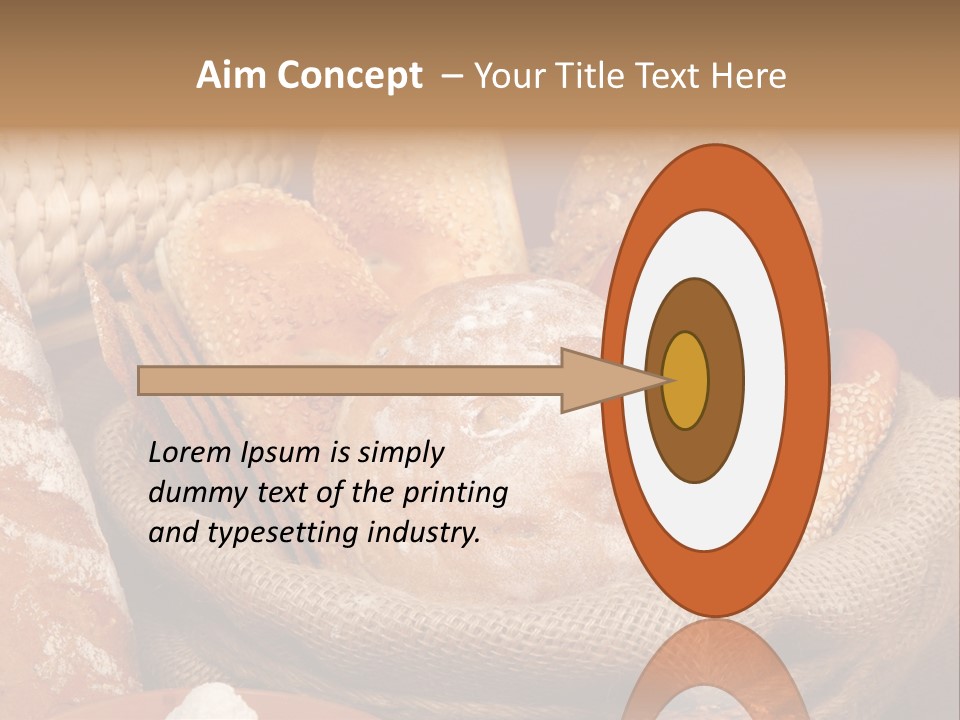 A Basket Full Of Breads On A Table PowerPoint Template