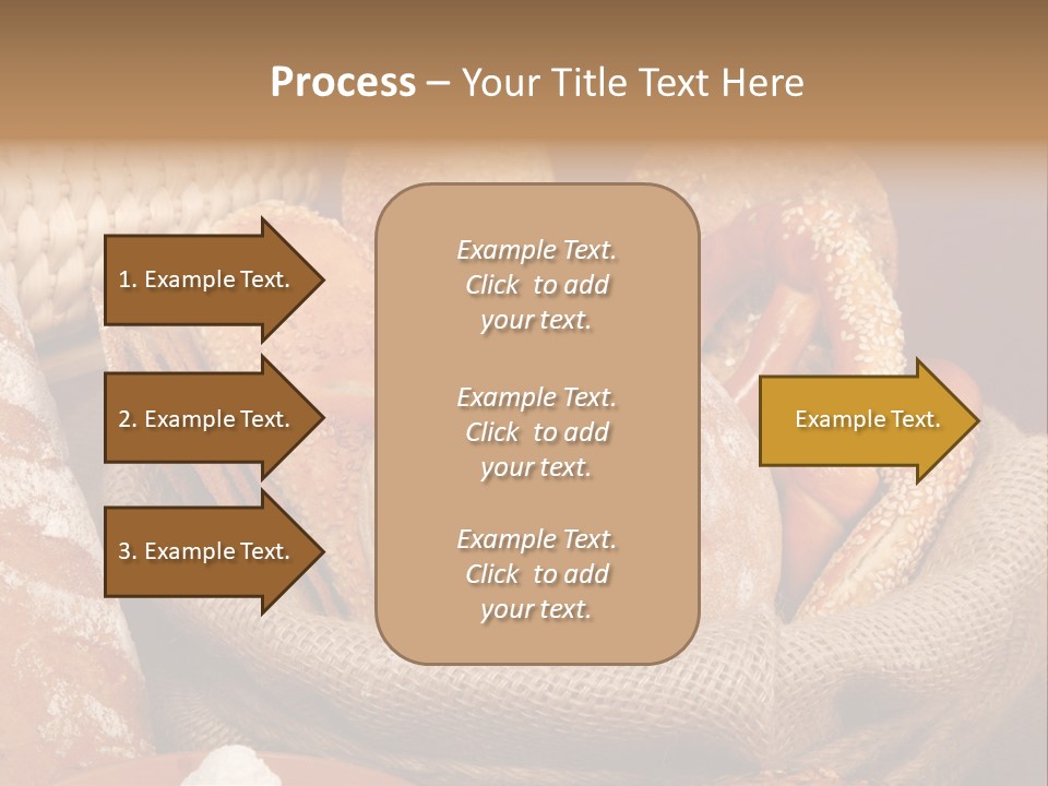 A Basket Full Of Breads On A Table PowerPoint Template
