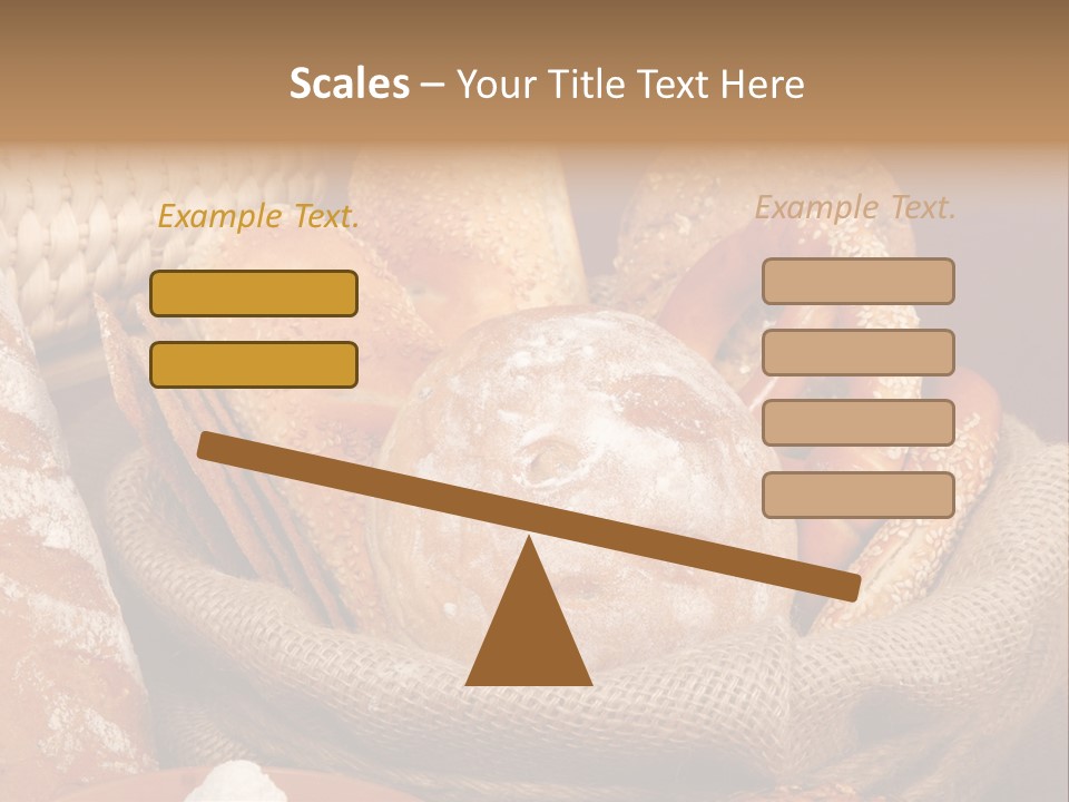 A Basket Full Of Breads On A Table PowerPoint Template