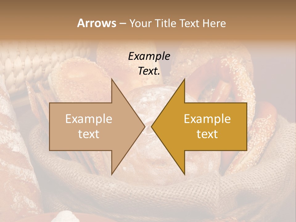 A Basket Full Of Breads On A Table PowerPoint Template