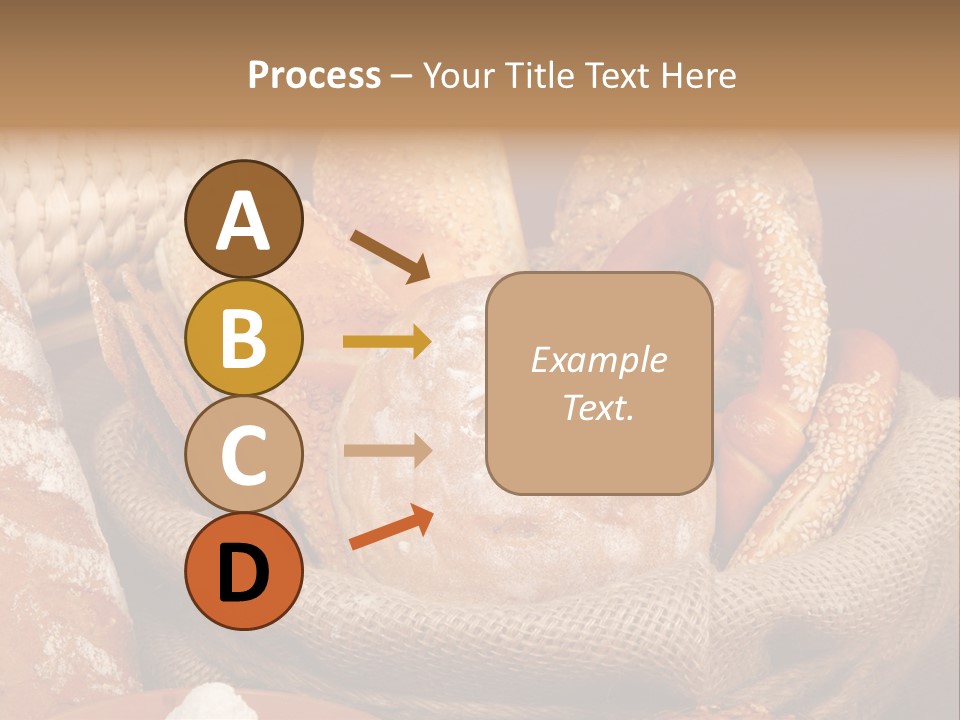 A Basket Full Of Breads On A Table PowerPoint Template