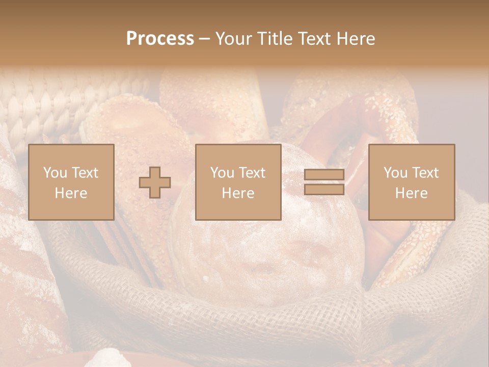 A Basket Full Of Breads On A Table PowerPoint Template