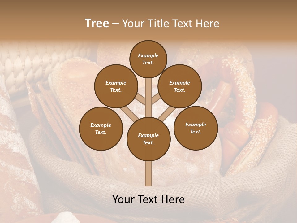 A Basket Full Of Breads On A Table PowerPoint Template