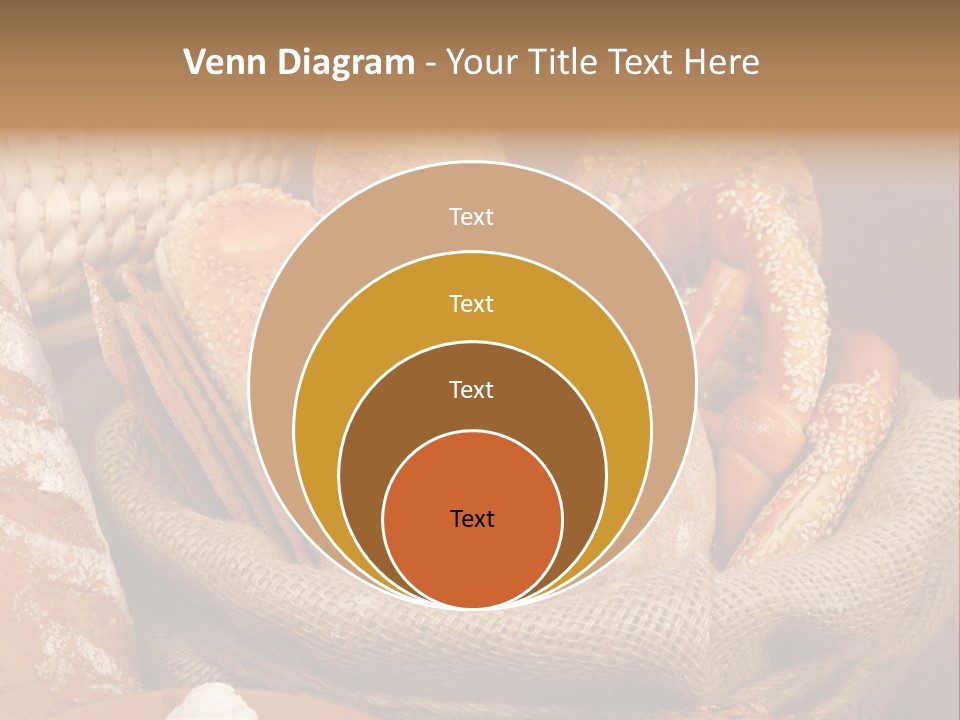 A Basket Full Of Breads On A Table PowerPoint Template
