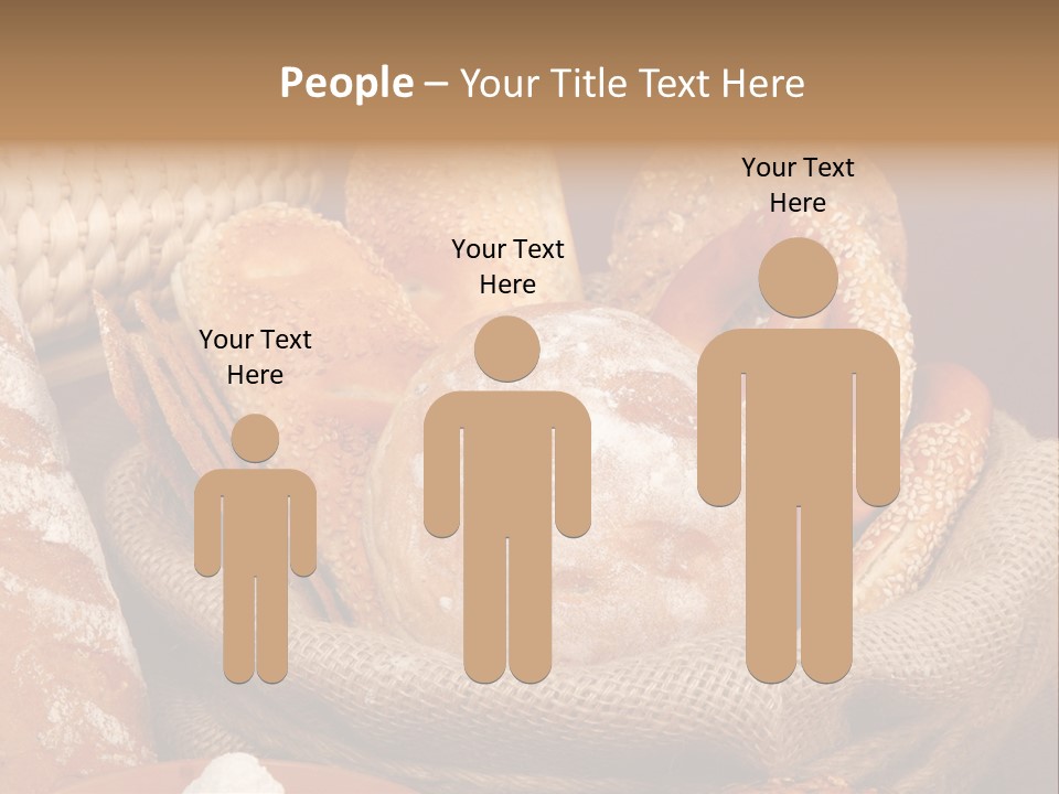 A Basket Full Of Breads On A Table PowerPoint Template