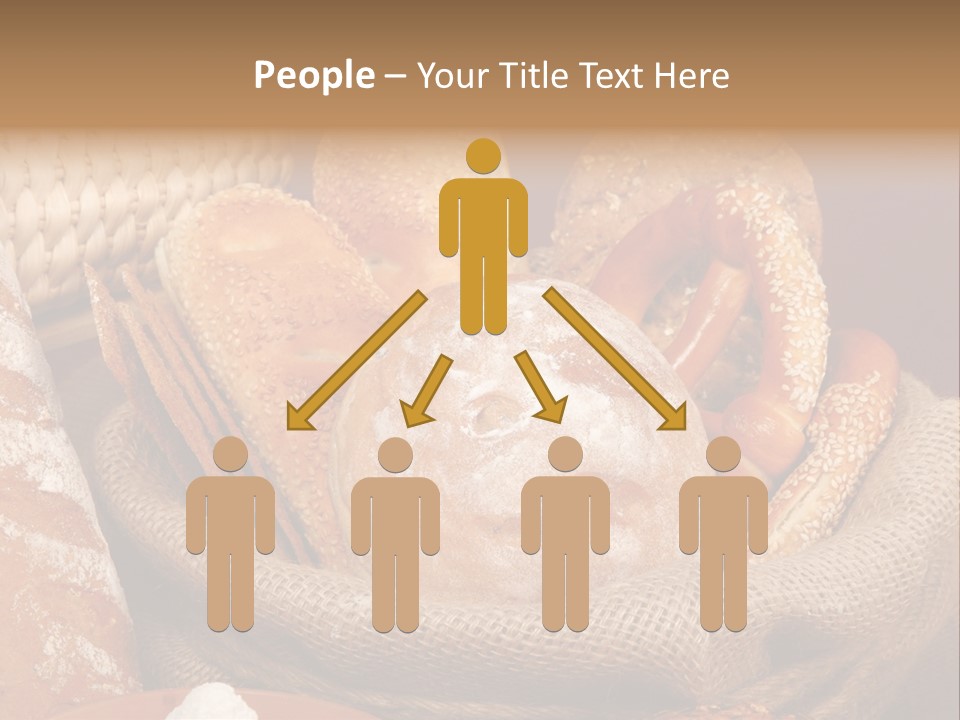 A Basket Full Of Breads On A Table PowerPoint Template