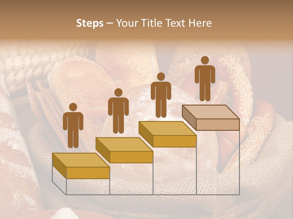 A Basket Full Of Breads On A Table PowerPoint Template