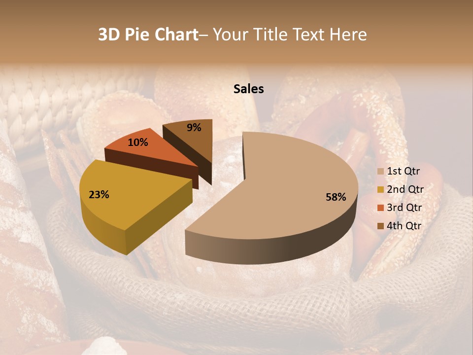 A Basket Full Of Breads On A Table PowerPoint Template