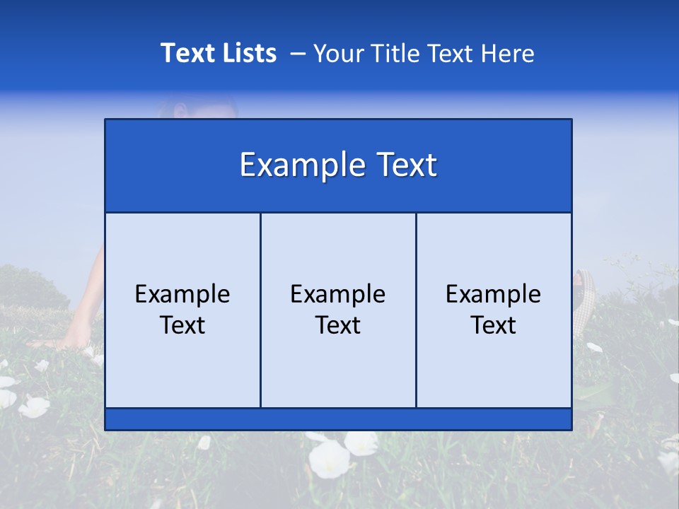 A Woman Laying On The Grass With A Laptop PowerPoint Template