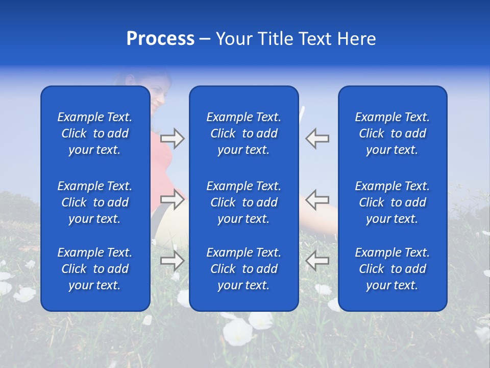 A Woman Laying On The Grass With A Laptop PowerPoint Template