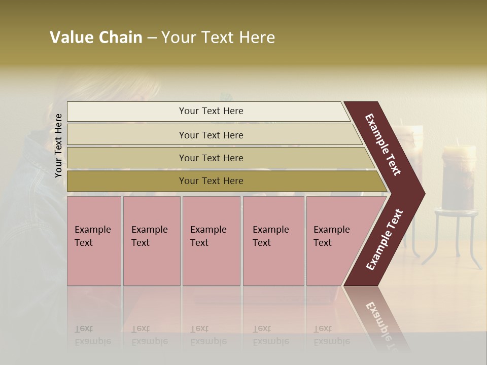 A Woman Holding A Bouquet Of Flowers In Front Of A Laptop PowerPoint Template