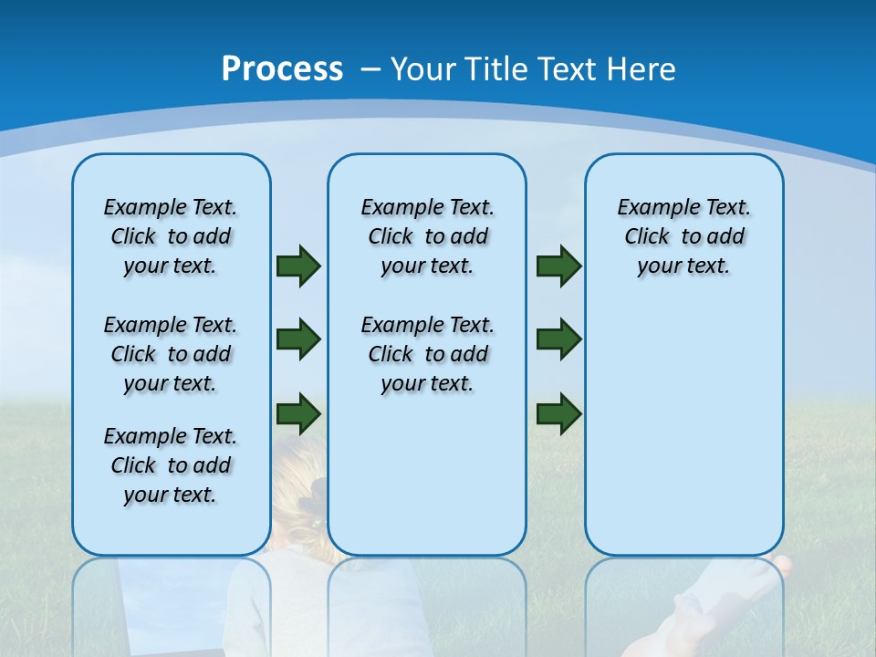 A Woman Laying In The Grass With A Laptop On Her Lap PowerPoint Template