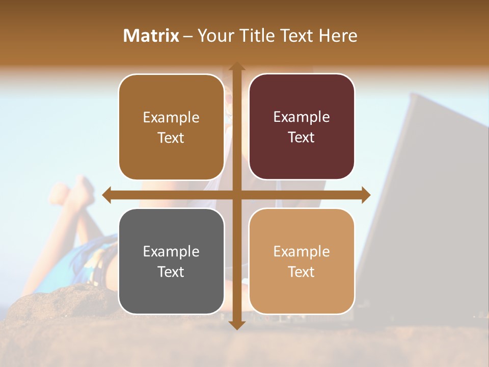 Female Relax Model PowerPoint Template