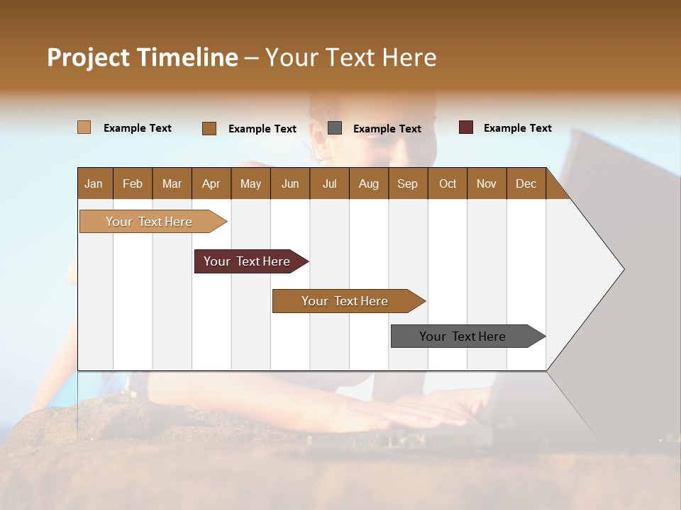 Female Relax Model PowerPoint Template