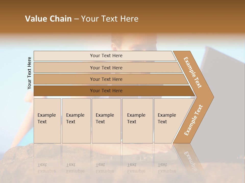 Female Relax Model PowerPoint Template
