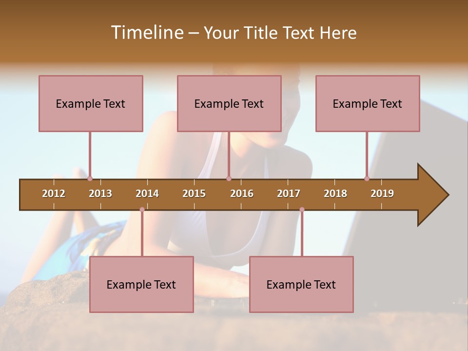Female Relax Model PowerPoint Template