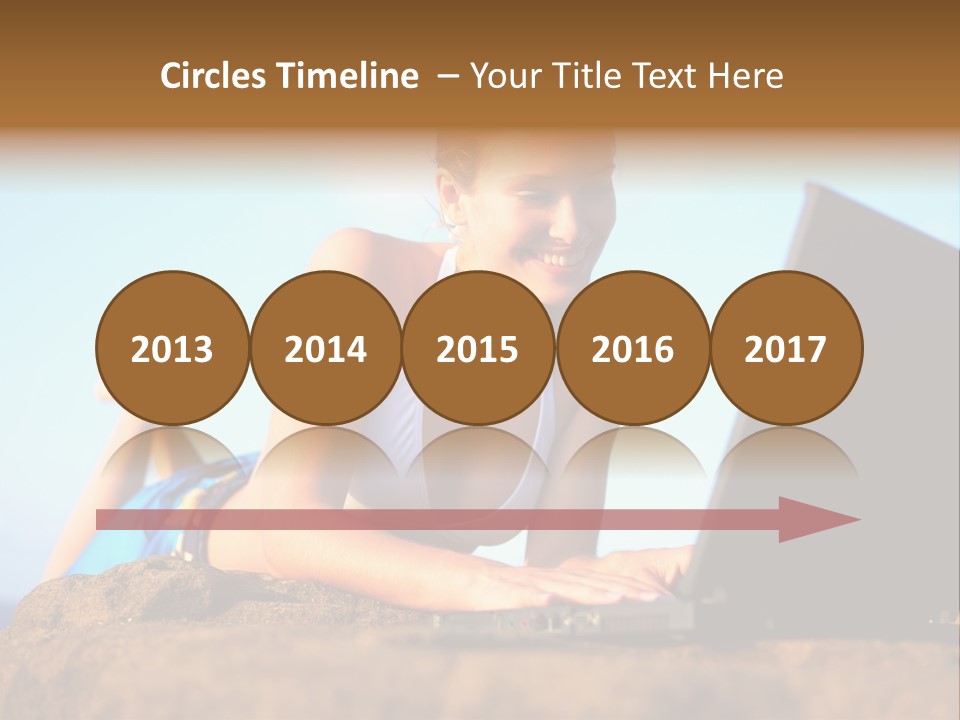 Female Relax Model PowerPoint Template