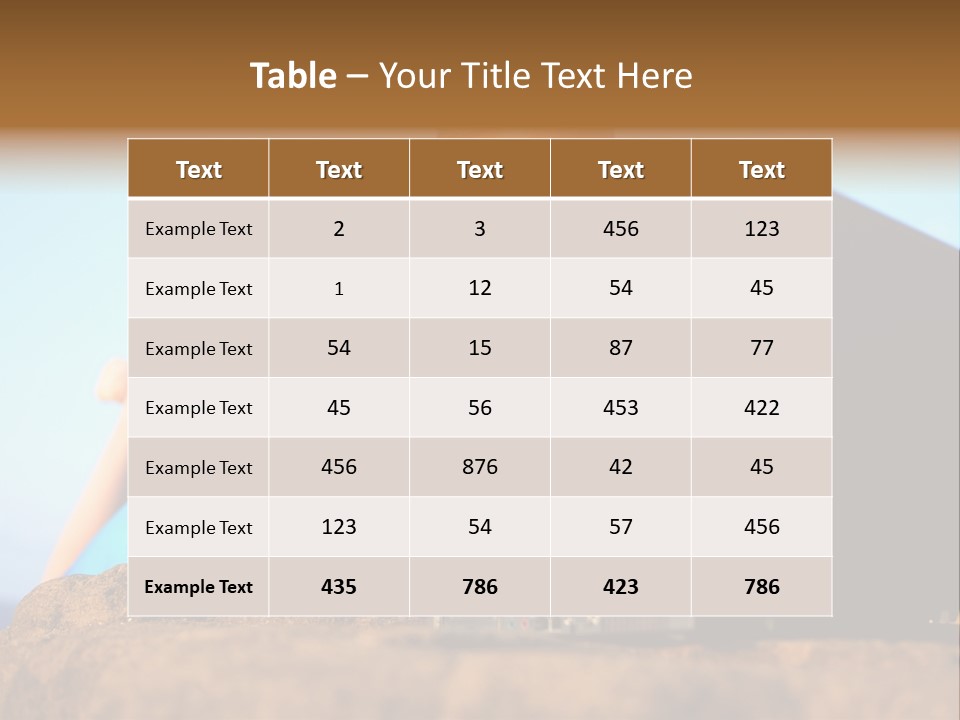 Female Relax Model PowerPoint Template