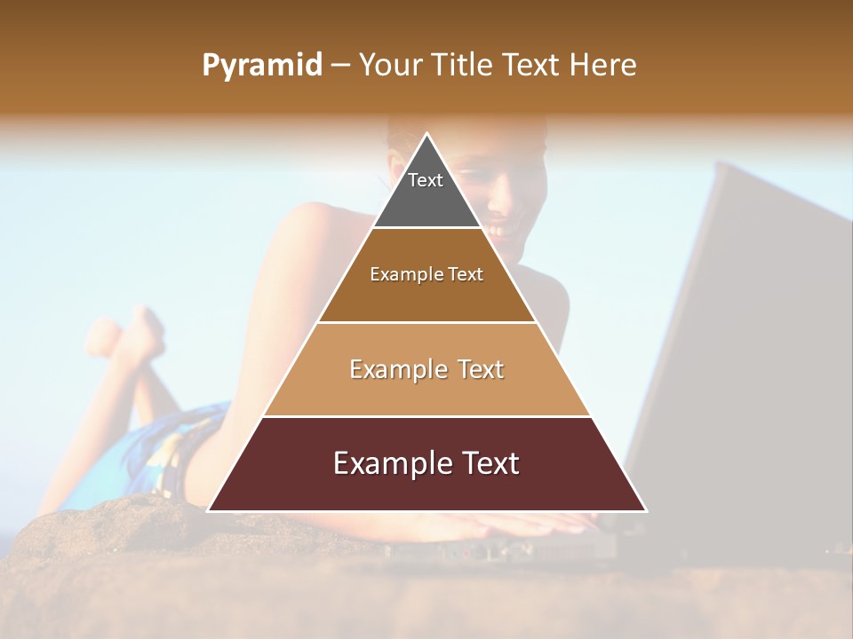 Female Relax Model PowerPoint Template