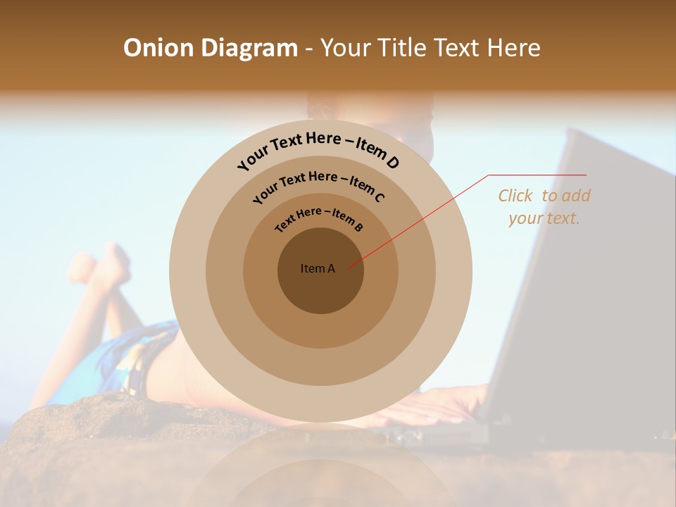 Female Relax Model PowerPoint Template