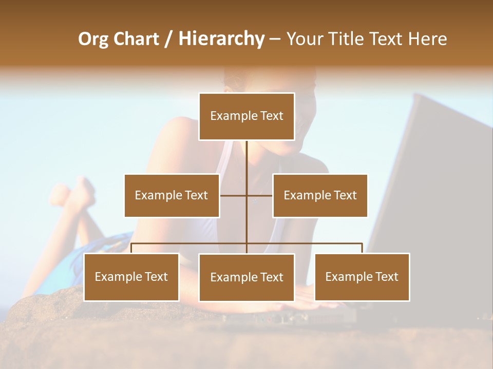 Female Relax Model PowerPoint Template