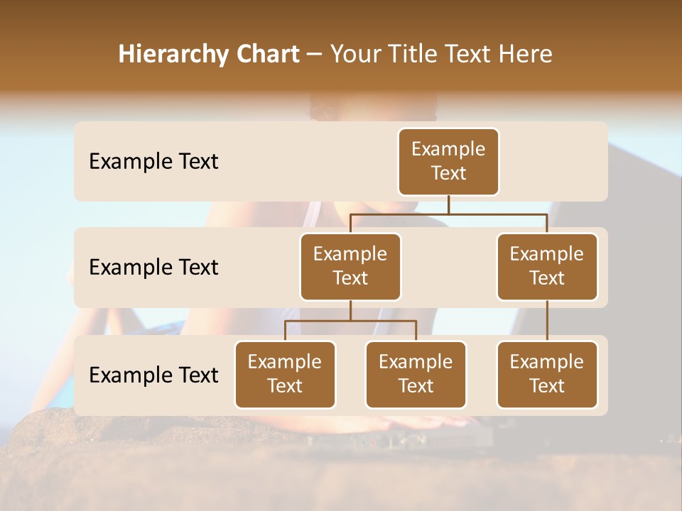 Female Relax Model PowerPoint Template
