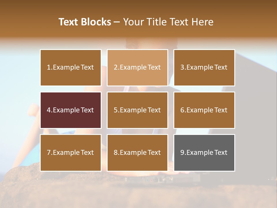 Female Relax Model PowerPoint Template