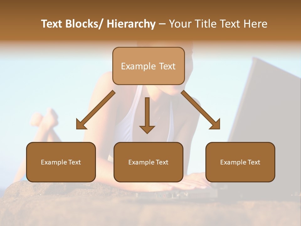 Female Relax Model PowerPoint Template