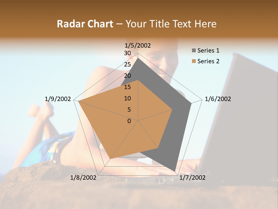 Female Relax Model PowerPoint Template