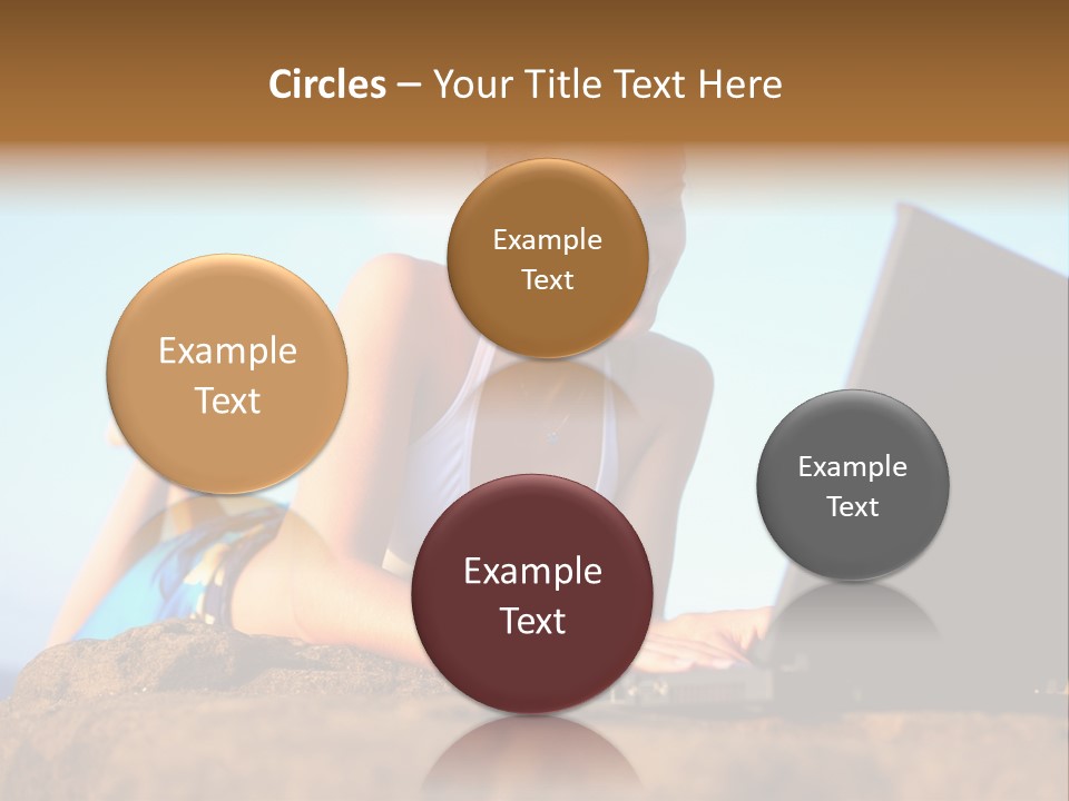 Female Relax Model PowerPoint Template