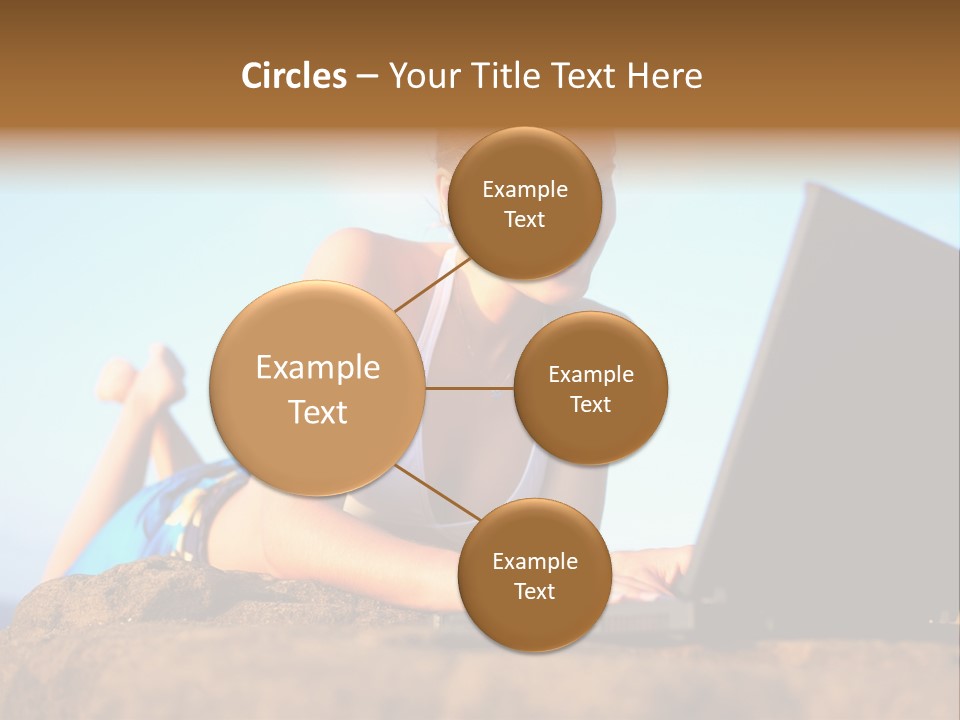 Female Relax Model PowerPoint Template