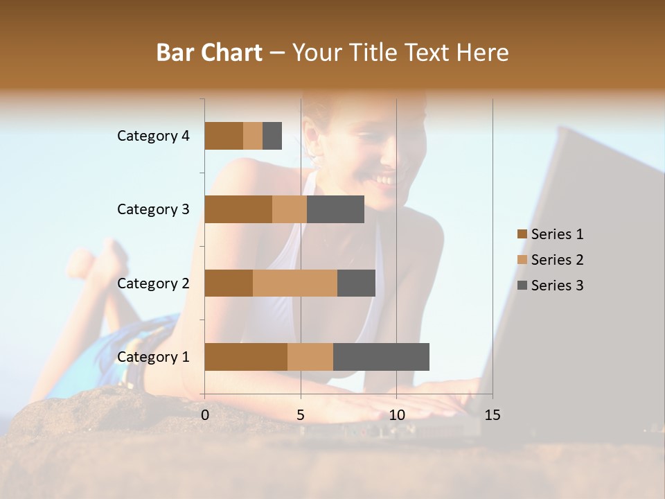 Female Relax Model PowerPoint Template
