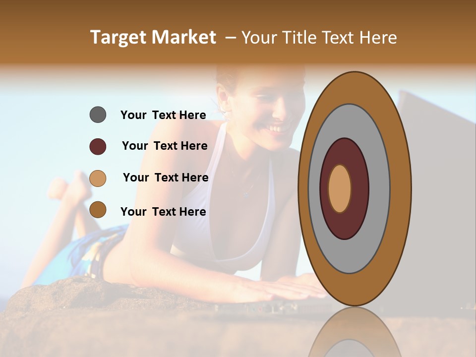 Female Relax Model PowerPoint Template