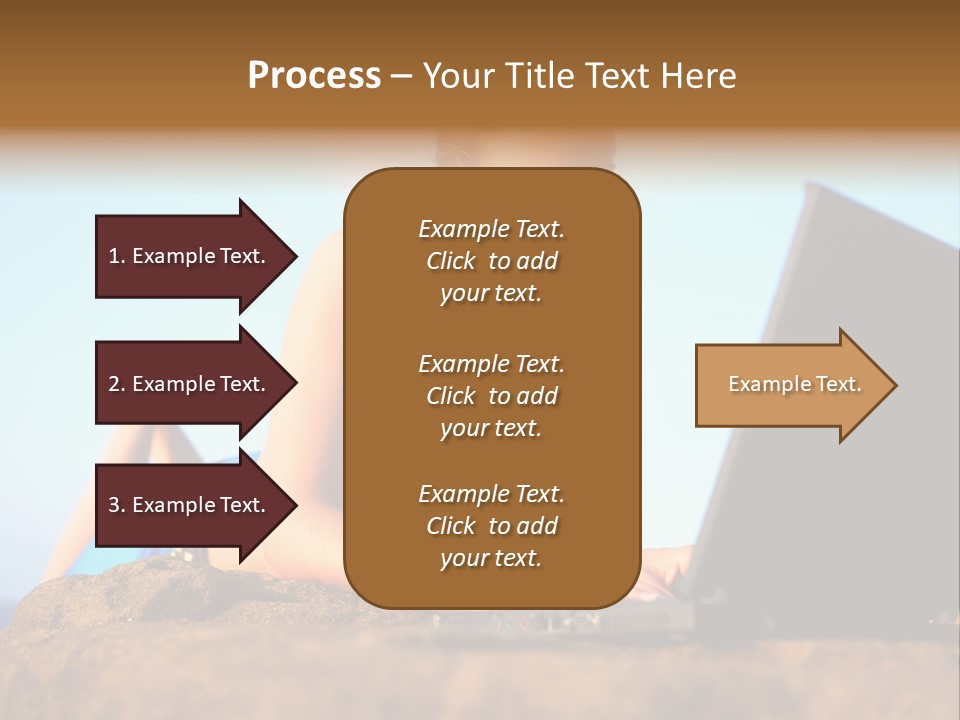 Female Relax Model PowerPoint Template