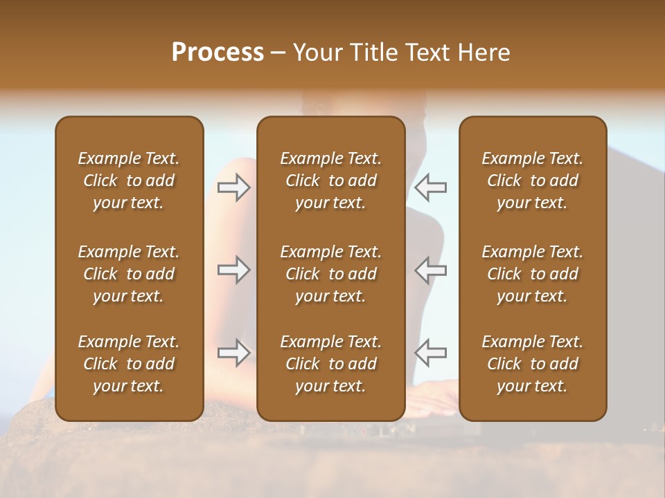 Female Relax Model PowerPoint Template