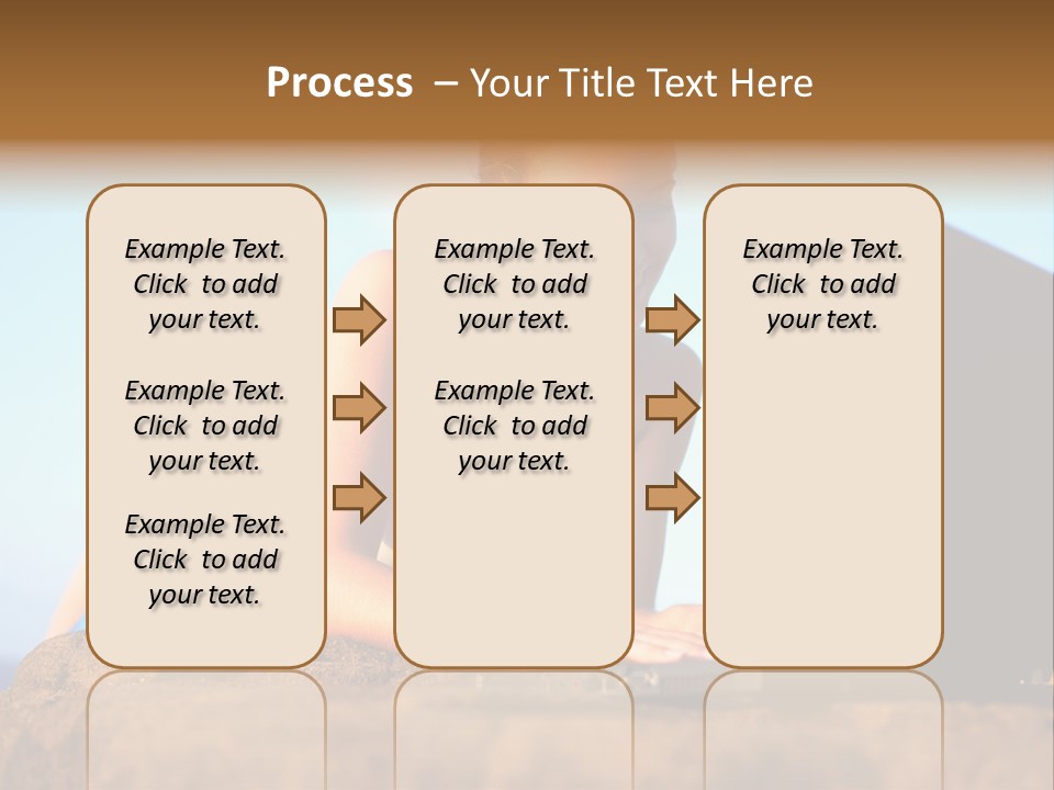 Female Relax Model PowerPoint Template