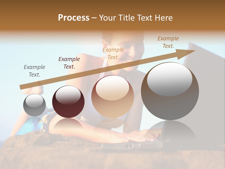 Female Relax Model PowerPoint Template