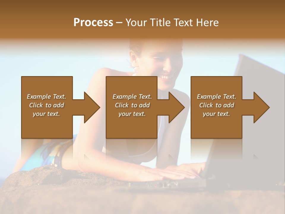 Female Relax Model PowerPoint Template