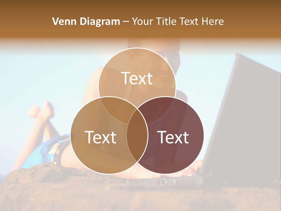 Female Relax Model PowerPoint Template