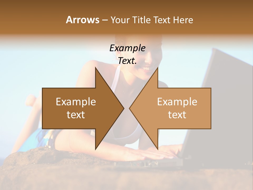 Female Relax Model PowerPoint Template