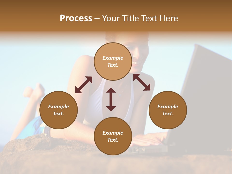 Female Relax Model PowerPoint Template